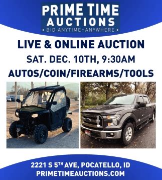 prime time auctions pocatello idaho online